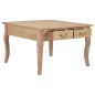 vidaXL Mesa de centro de madera marrón 80x80x50 cm vidaXL Mesa de centro de madera marrón 80x80x50 cm