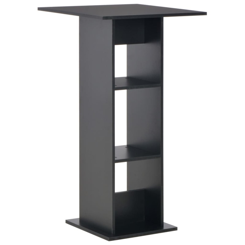 vidaXL Mesa de bar color negro 60x60x110 cm vidaXL Mesa de bar color negro 60x60x110 cm
