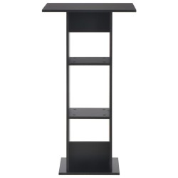 vidaXL Mesa de bar color negro 60x60x110 cm