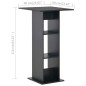 vidaXL Mesa de bar color negro 60x60x110 cm vidaXL Mesa de bar color negro 60x60x110 cm