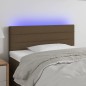 vidaXL Cabecero con LED de tela marrón oscuro 90x5x78/88 cm vidaXL Cabecero con LED de tela marrón oscuro 90x5x78/88 cm