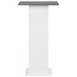 vidaXL Mesa alta de cocina blanco y gris antracita 60x60x110 cm