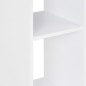 vidaXL Mesa alta de cocina blanco y gris antracita 60x60x110 cm