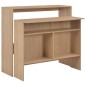 vidaXL Mesa alta de bar con 2 tableros roble 130x40x120 cm vidaXL Mesa alta de bar con 2 tableros roble 130x40x120 cm
