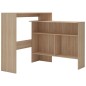 vidaXL Mesa alta de bar con 2 tableros roble 130x40x120 cm vidaXL Mesa alta de bar con 2 tableros roble 130x40x120 cm
