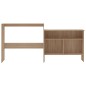 vidaXL Mesa alta de bar con 2 tableros roble 130x40x120 cm vidaXL Mesa alta de bar con 2 tableros roble 130x40x120 cm
