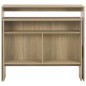 vidaXL Mesa alta de bar con 2 tableros roble 130x40x120 cm vidaXL Mesa alta de bar con 2 tableros roble 130x40x120 cm