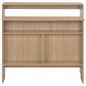 vidaXL Mesa alta de bar con 2 tableros roble 130x40x120 cm vidaXL Mesa alta de bar con 2 tableros roble 130x40x120 cm