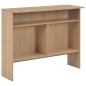 vidaXL Mesa alta de bar con 2 tableros roble 130x40x120 cm vidaXL Mesa alta de bar con 2 tableros roble 130x40x120 cm