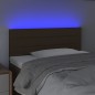 vidaXL Cabecero con LED de tela marrón oscuro 90x5x78/88 cm vidaXL Cabecero con LED de tela marrón oscuro 90x5x78/88 cm