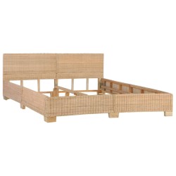vidaXL Estructura de cama tejida a mano de ratán auténtico 180x200 cm