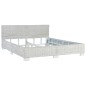 vidaXL Estructura de cama de ratán natural gris 160x200 cm