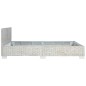 vidaXL Estructura de cama de ratán natural gris 160x200 cm
