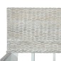 vidaXL Estructura de cama de ratán natural gris 160x200 cm
