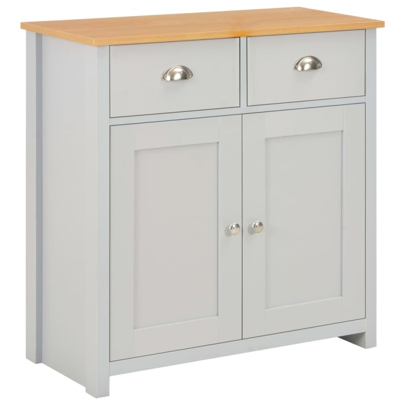 vidaXL Aparador gris 79x35x81 cm vidaXL Aparador gris 79x35x81 cm