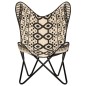 vidaXL Silla Butterfly mariposa de lona estampada vidaXL Silla Butterfly mariposa de lona estampada