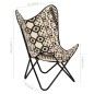 vidaXL Silla Butterfly mariposa de lona estampada vidaXL Silla Butterfly mariposa de lona estampada