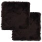vidaXL Cojines de sillas 2 uds piel de oveja auténtica marrón 40x40 cm vidaXL Cojines de sillas 2 uds piel de oveja auténtica marrón 40x40 cm