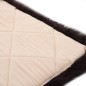 vidaXL Cojines de sillas 2 uds piel de oveja auténtica marrón 40x40 cm vidaXL Cojines de sillas 2 uds piel de oveja auténtica marrón 40x40 cm