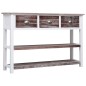 vidaXL Aparador de madera marrón envejecido 115x30x76 cm vidaXL Aparador de madera marrón envejecido 115x30x76 cm