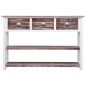 vidaXL Aparador de madera marrón envejecido 115x30x76 cm vidaXL Aparador de madera marrón envejecido 115x30x76 cm