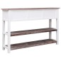 vidaXL Aparador de madera marrón envejecido 115x30x76 cm vidaXL Aparador de madera marrón envejecido 115x30x76 cm