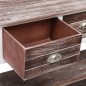 vidaXL Aparador de madera marrón envejecido 115x30x76 cm vidaXL Aparador de madera marrón envejecido 115x30x76 cm
