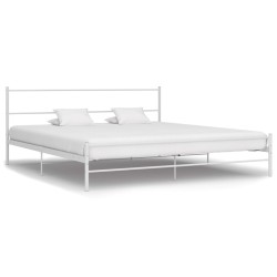 vidaXL Estructura de cama de metal blanca 180x200 cm