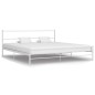 vidaXL Estructura de cama de metal blanca 180x200 cm