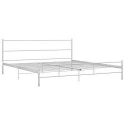 vidaXL Estructura de cama de metal blanca 180x200 cm