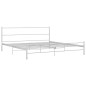 vidaXL Estructura de cama de metal blanca 180x200 cm