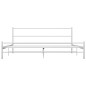 vidaXL Estructura de cama de metal blanca 180x200 cm