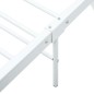 vidaXL Estructura de cama de metal blanca 180x200 cm