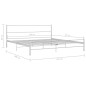 vidaXL Estructura de cama de metal blanca 180x200 cm