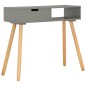 vidaXL Mesa consola de madera maciza de pino gris 80x30x72 cm