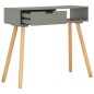 vidaXL Mesa consola de madera maciza de pino gris 80x30x72 cm