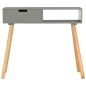 vidaXL Mesa consola de madera maciza de pino gris 80x30x72 cm