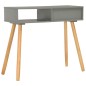 vidaXL Mesa consola de madera maciza de pino gris 80x30x72 cm