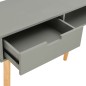 vidaXL Mesa consola de madera maciza de pino gris 80x30x72 cm