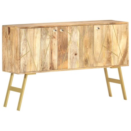 vidaXL Aparador de madera maciza de mango 118x30x75 cm