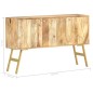 vidaXL Aparador de madera maciza de mango 118x30x75 cm