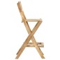 vidaXL Taburetes plegables de jardín 2 unidades madera maciza de mango vidaXL Taburetes plegables de jardín 2 unidades madera maciza de mango
