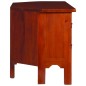 vidaXL Mueble para TV marrón clásico madera maciza caoba 100x40x45 cm