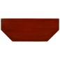 vidaXL Mueble para TV marrón clásico madera maciza caoba 100x40x45 cm