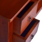 vidaXL Mueble para TV marrón clásico madera maciza caoba 100x40x45 cm