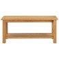 vidaXL Mesa de centro de madera maciza de roble 110x55x40 cm vidaXL Mesa de centro de madera maciza de roble 110x55x40 cm