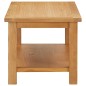 vidaXL Mesa de centro de madera maciza de roble 110x55x40 cm vidaXL Mesa de centro de madera maciza de roble 110x55x40 cm