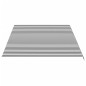 vidaXL Tela de repuesto para toldo gris antracita y blanco 5x3,5 m vidaXL Tela de repuesto para toldo gris antracita y blanco 5x3,5 m