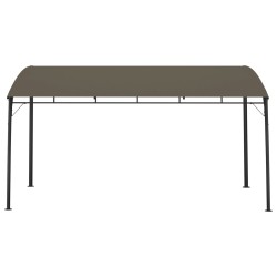 vidaXL Toldo parasol de jardín gris taupe 4x3x2,55 m