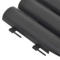 vidaXL Bordes de jardín 36 unidades PP gris antracita 10 m vidaXL Bordes de jardín 36 unidades PP gris antracita 10 m